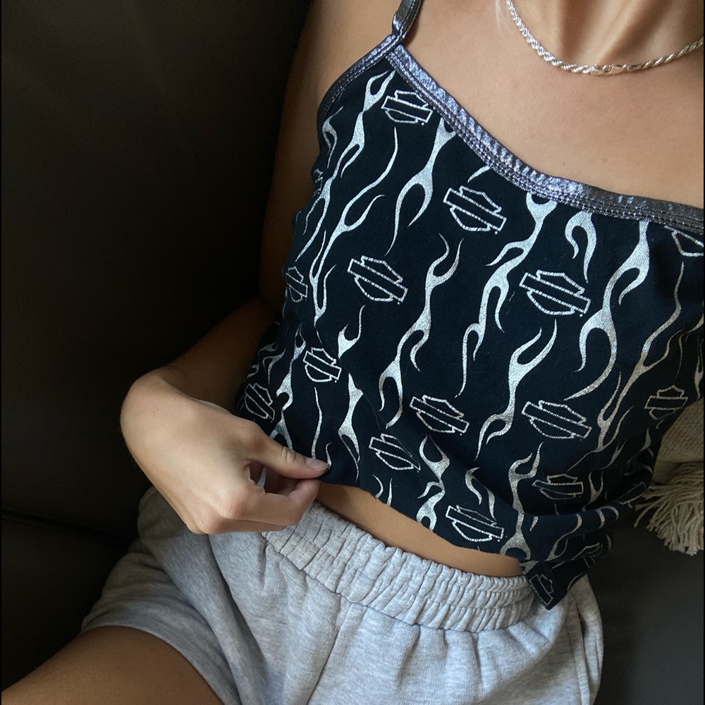 harley davidson silver lining tank